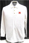 MKL-0020-LGT - ne-husker-polo-tall-ls-white-velocity-lgt