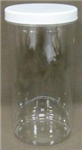 41/1393-BV - plastic-tall-jar-8inh-4ind