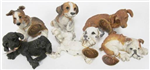 11431 - Dog figure wrinkled small asst
