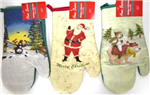 Chr oven mitt 12in 3 asst
