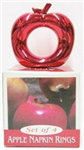 09847 - Napkin rings apple set of 4