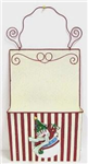 Chr wall pocket snowman 16x10in
