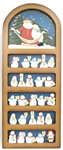 115603 - Chr calendar countdown snowman 26.5x10.75in