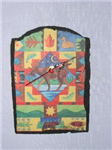 32309 - Clock slate moose 7x5in