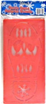 Chr-plastic santa foot print stencils