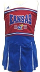 45LP8KU-L - KS Jayhawks cheerleader w/panties set 6X