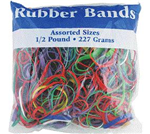 465 522 -Rubber bands asst sizes 1/2 pound