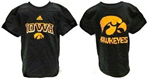 46DHAIA-L - IA Hawkeye tee shirt youth blk S7