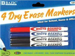 1201 522 - Dry erase markers 4pk fine tip