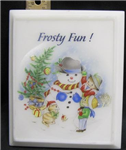 Chr Plaque Stone Frosty Fun