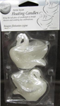12715 - Candles floating swan 2.5in 2pk
