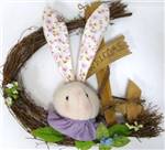 Easter Bunny Welcome Wreath 14in.