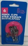 13001 10 - Pencil clips 6ct