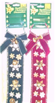 Chr decore jingle bell ribbon asst