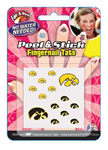 I-FN-IOWA - IA Hawkeye Finger Nail Tats Peel n Stick