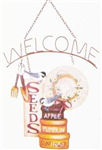 Fall welcome sign garden harvest