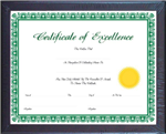 1404 - Frame document black 11x14in