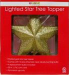 Chr Tree Topper Frosted Gold