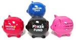 Bank piggy asst funds and colors 3.5in