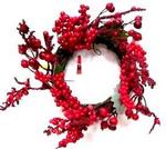 Chr Candle Ring Berry 3inch