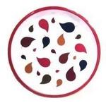 Fall serving tray melamine 11.75inD