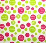 Chr roll wrap jolly dots 36sq ft