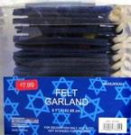 Hanukkah Felt Garland 6ft PPR7.99