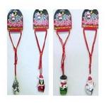 Chr Jingle Bell Pendant 30inch Assorted