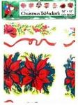 Chr tablecloth poinsettas 52x72in