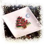Chr plate snowflake set of 2