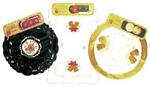 Chr doilies cloth round or rectangle asst