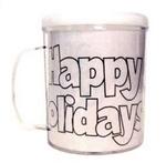 Mug to color happy holidays