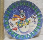 Chr plate paper serve tray 11in