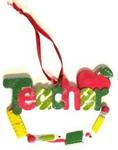 Ornament teacher 3.5x2.5in