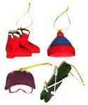 Ornament winter sports 4 asst
