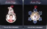 Chr ornament picture frame 2 asst