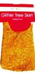 Chr Glitter Tree Skirt 18in. Asst colors