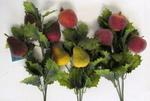 Chr Stem w/Glass Fruit 24in. Asst