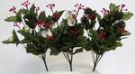Chr Floral Decorated Berry Bush 12 in. Asst