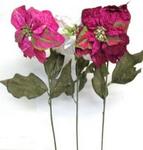 Chr Floral Poinsettia Bloom 28 inch Asst