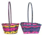 Easter basket bamboo small asst