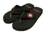 NE Husker flip flops black 9/10