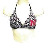 NE Husker swim top animal print small