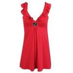 NE Husker ruffle dress sorority girl med