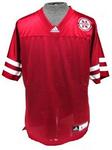 NE Husker football jersey adidas red small