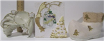 chr-candle gold & cream asst.