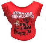 NE Husker shirt ladies red med