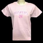 NE Husker shirt pink block XL