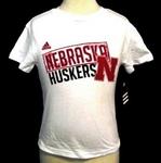 NE Husker shirt Little Guy white 6X/7