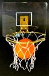 Toy basketball game w/acrylic backboard